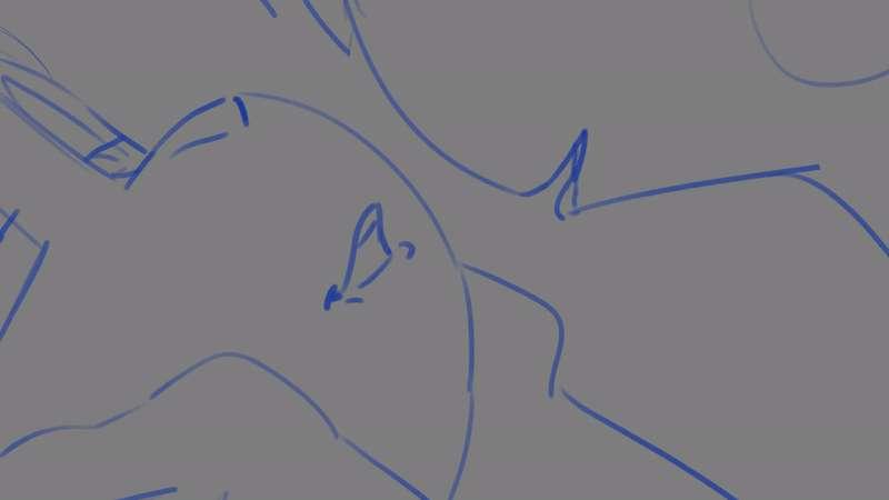 Animation rough progress (50-60% done)