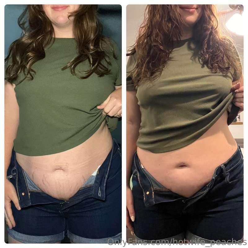 I didn’t really wanna post my belly after being preggo cause..