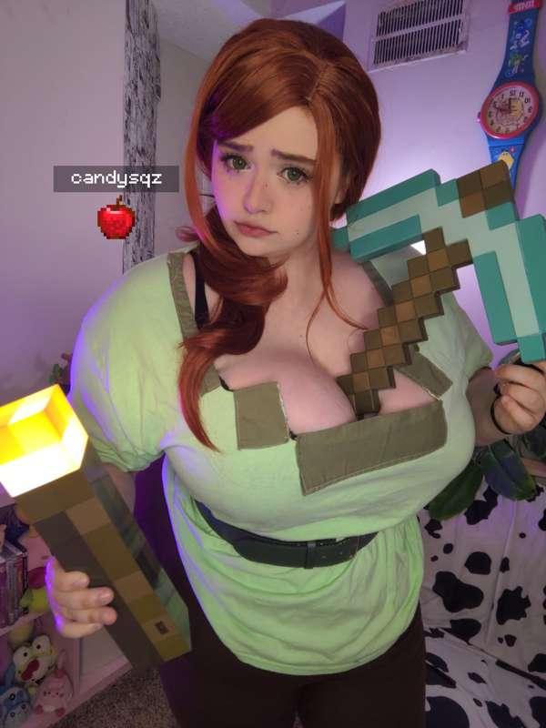 Alex from Minecraft body shots!