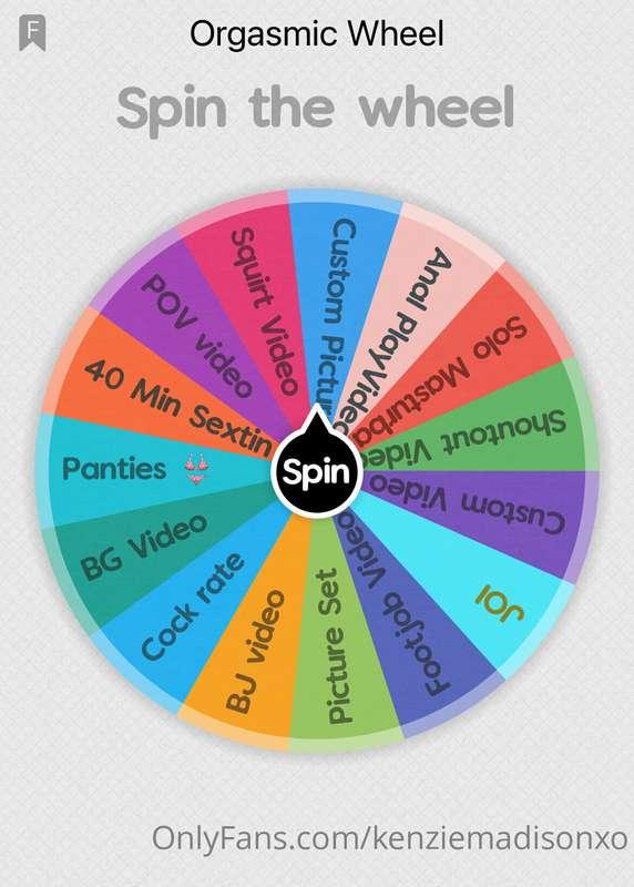 ‼️NEW MONTH NEW WHEEL NEW PRIZES‼️Babe send a tip to spin an..