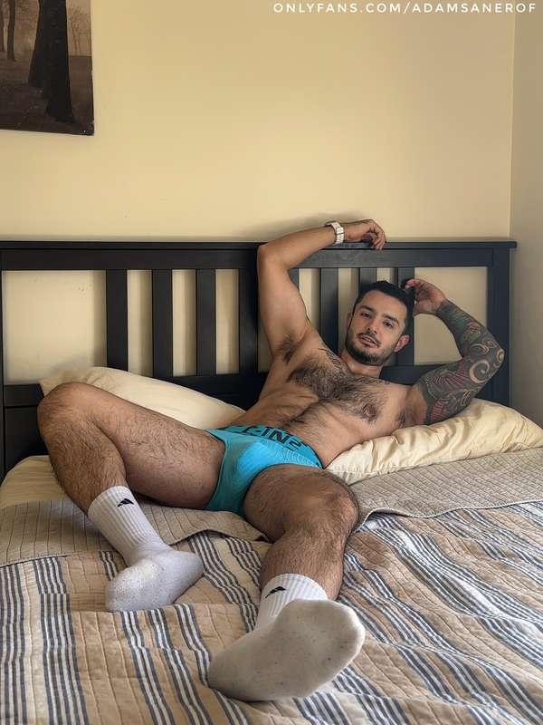 # Where are my kinky boys? 🦶🩲  I was wearing this underwear ..