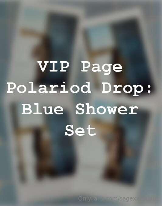 Keep me in your wallet? 🤭 📸 POLAROID DROP ~ Blue Shower Set ..