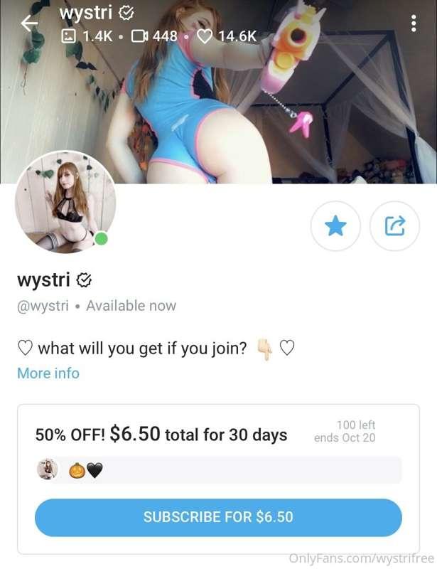 my main page is 50% off right now!! go join & instantly unlo..