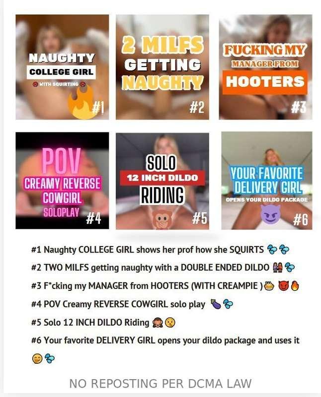 🔥MY MOST REQUESTED VIDEOS!🔥If you would like to see👀 any of ..