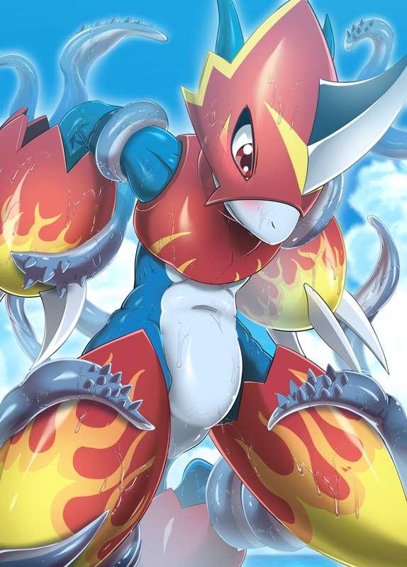  Flamedramon and Tentacles