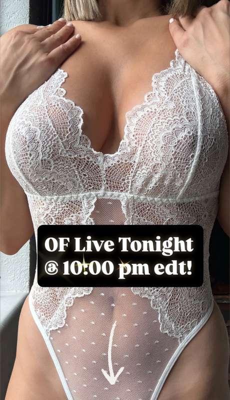 Let me make you cum TONIGHT 😈 Liiiive! 💦💦💦 10:00pm edt! set ..