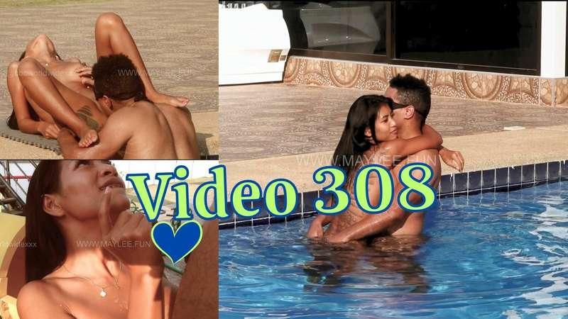 🌊Video 308: "Slide In!"🌊 Outdoor sex video! 🙈 Walking naked ..