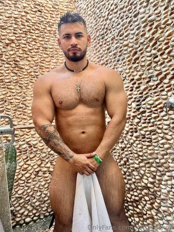 We took a shower?. ask DM for the following photo and video.