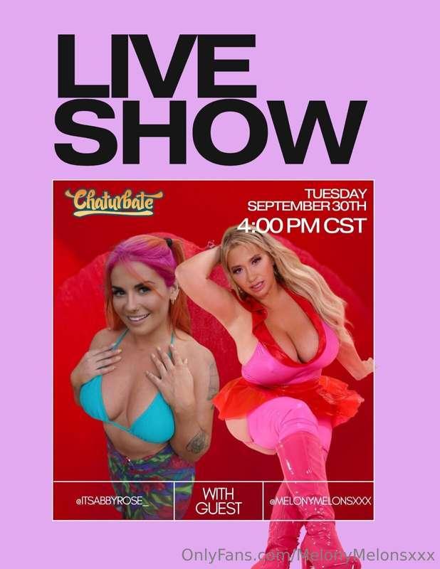 See you later at my live show! 😉💕💕💕