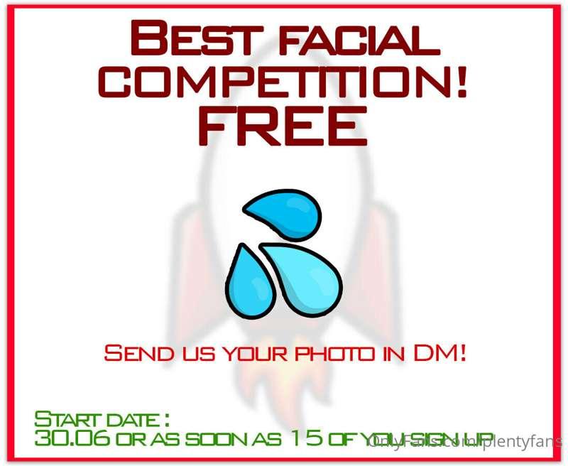 15 SLOTS, SEND US PHOTO IN DM WITH "FACIAL COMP" MESSAGE!
