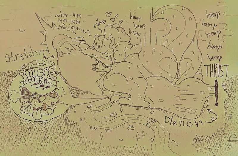 T-rex and his racoon friend oc part 2