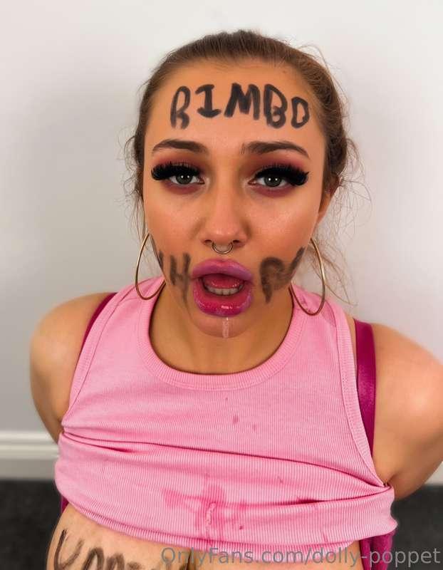 Dumb, drooly, degraded and at your mercy Daddy 🤤💖