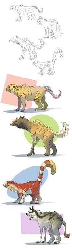 Cut-and-paste animals for class
