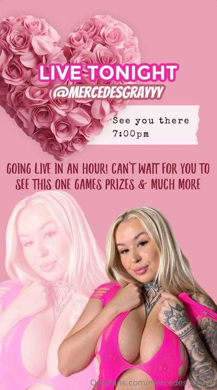 I’M GOING LIVE IN LESS THAN AN HOUR😍💕 see you there! ***GAME..
