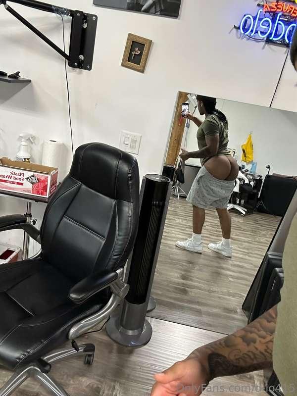 At the tattoo shop getting some work done today. Had to bles..