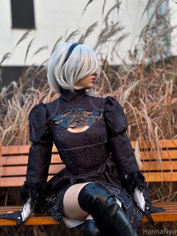 Enjoying a serene moment in this stunning cosplay as I bring..