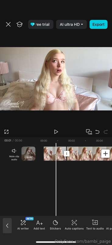 sub to OnlyFans.com/bambipaige to see what I’m editing 🤭