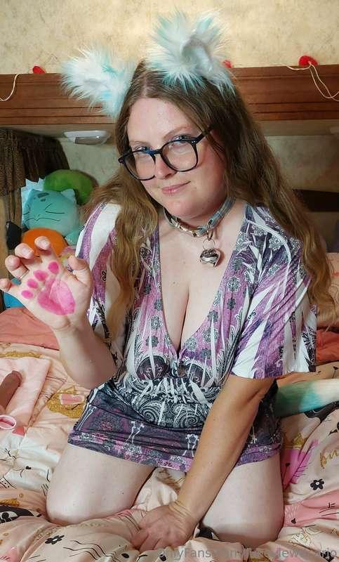 Meww? Can I be your kitty tonight? I'll let you pet me where..