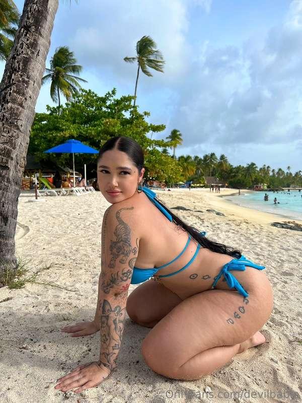 on my knees