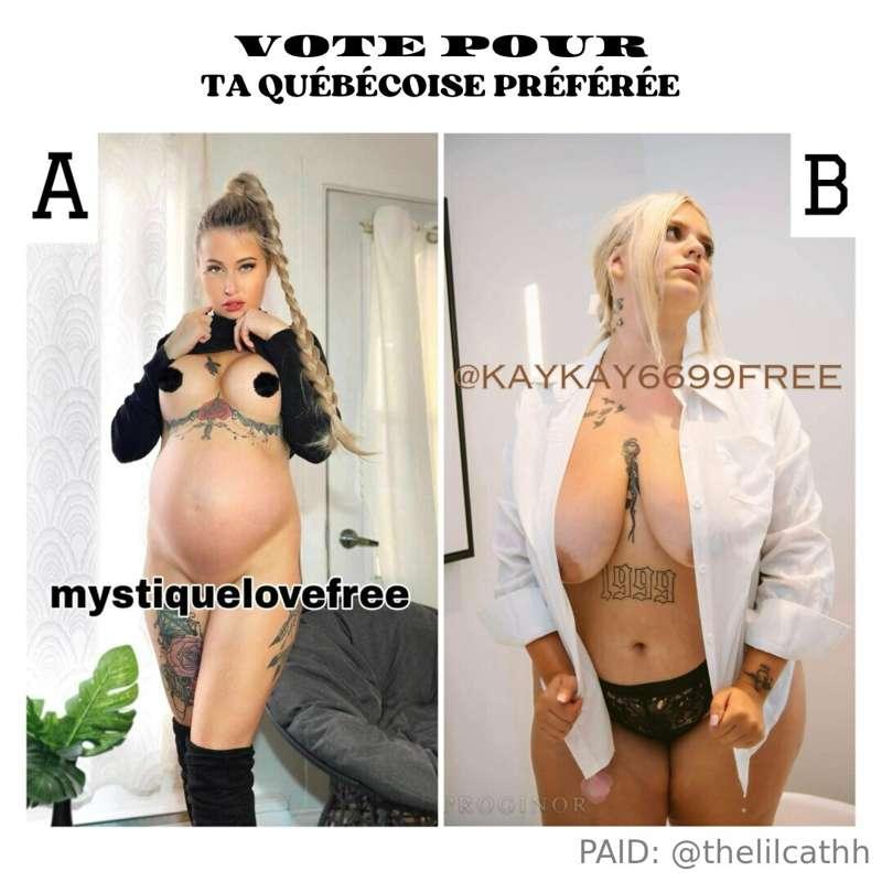 ***VOTE*** pour **TA QUÉBÉCOISE PRÉFÉRÉE** 💙

A: @mystiquelo..