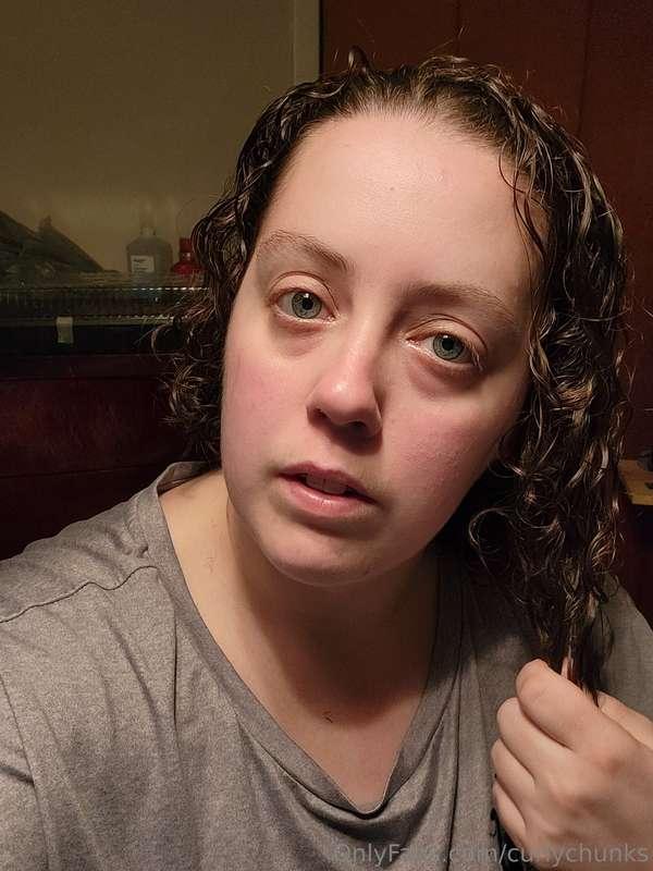 Love the feeling of cutting my own hair. Don't care how it l..