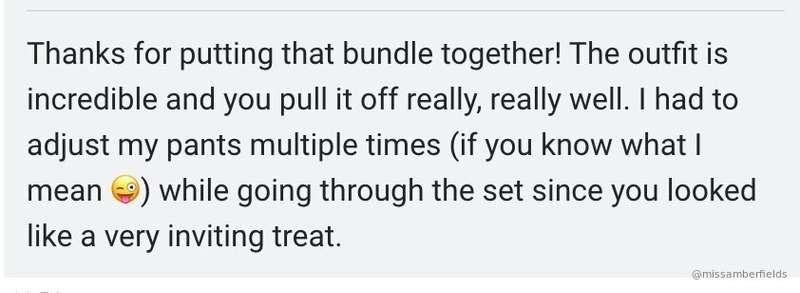 Check your DMs 🥵 I love when you send me kind reviews like t..