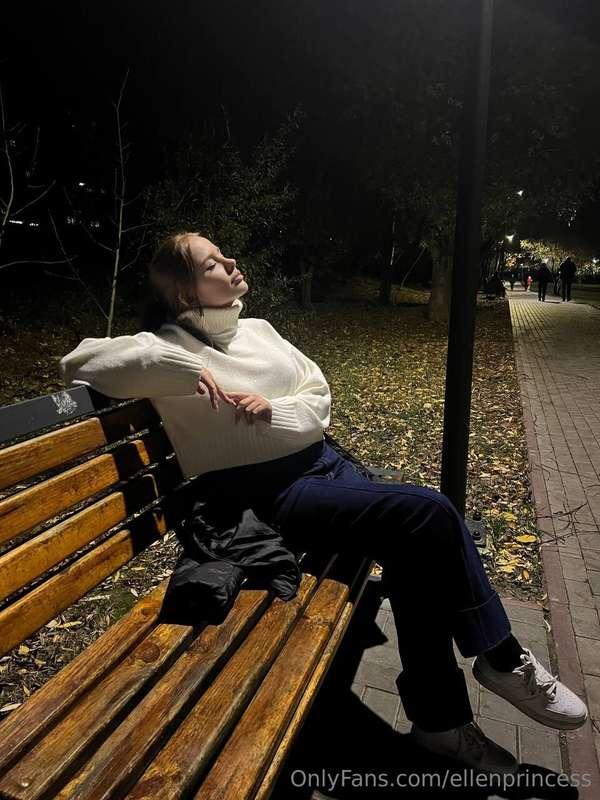I love evening walks when it's dark and a bit chilly, what t..