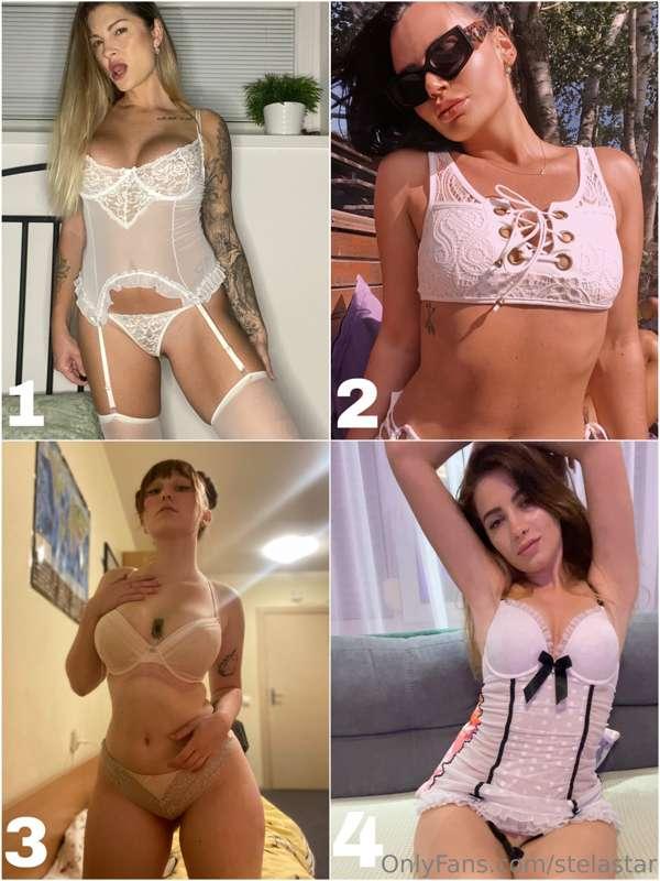 White lingerie looks innocent but these girls are definitely..
