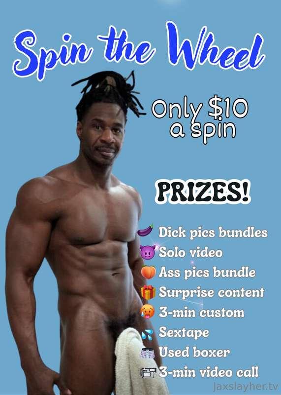ready to play with me? 😈
try your luck with the spins babe! ..