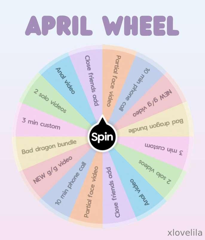 ***APRIL SPIN THE WHEEL***  🌸

New month, new wheel! I decid..