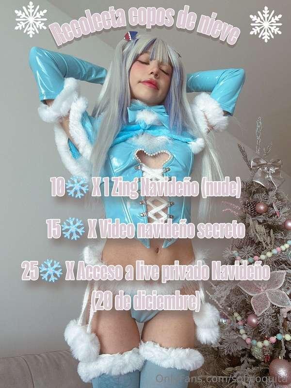Recolecta Copitos de Nieve ⋆⁺₊❄️🎀✩ Esta navidad convierte tu..
