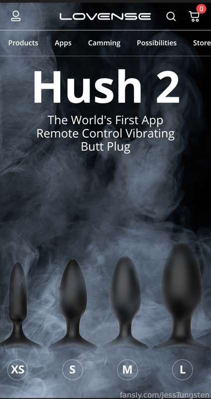 I've been looking at this vibrating butt plug &amp; think it could be a lot of fun filming what it does to me! 😈

Is this something you'd enjoy seeing? 😉

If you tip this post to help towards the purchase price, I'll send you a FREE video of my Hush 2 experience, once it arrives!! 🥵🍑😘 (subscribers only) 
