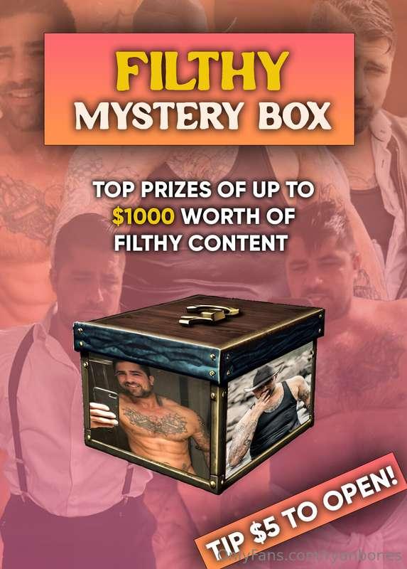 MYSTERY BOX  Try your luck at opening the Mystery Box and wi..