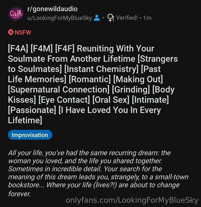 New audio now up on Reddit!!

I can't believe I finally foun..