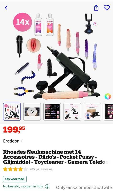 I’m planning to buy this sex machine to play with whenever m..
