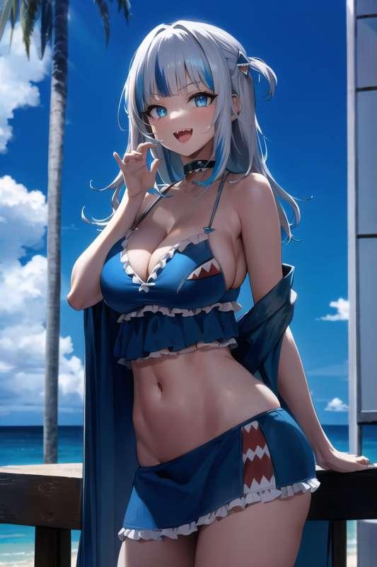 Gawr Gura Shark Girl Parte 1 - SFW 
