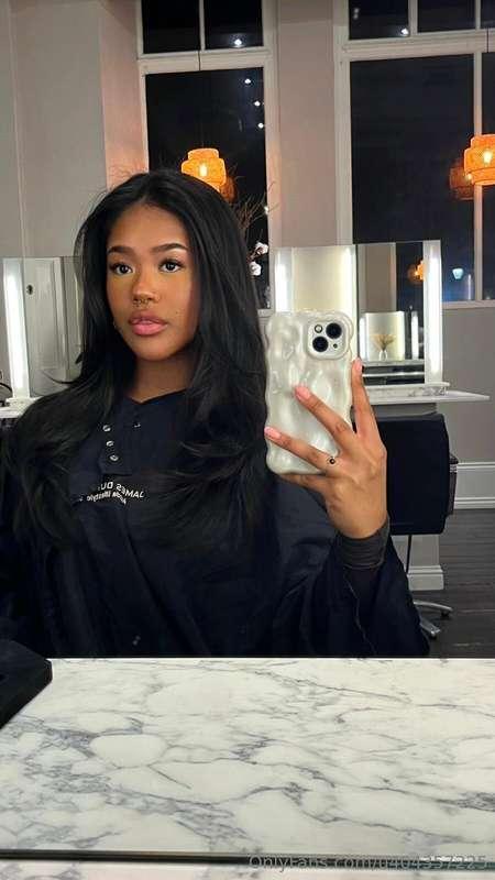 Happiness is getting your hair done 😍