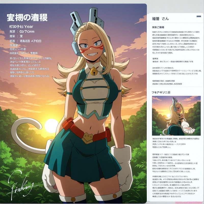 Pixie-Bob of My Hero Academia Sexy Poses [Gen 2.5]