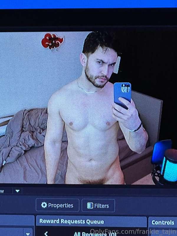 What I look like on my computer screen 😏 after showering 🧼 n..
