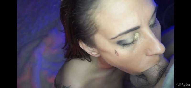 Still amazing to have a guy cum on your face, uncontrollable..
