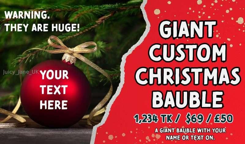 I want all the giant balls!! Xx1 Giant Bauble = $69 or 2x Gi..