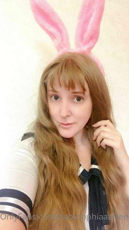 (24) You gonna let this slutty bunny hop on your cock??🐰
 @k..