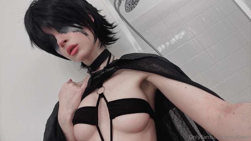 i got ahead of myself and did a lewd maiden in black 😅🖤