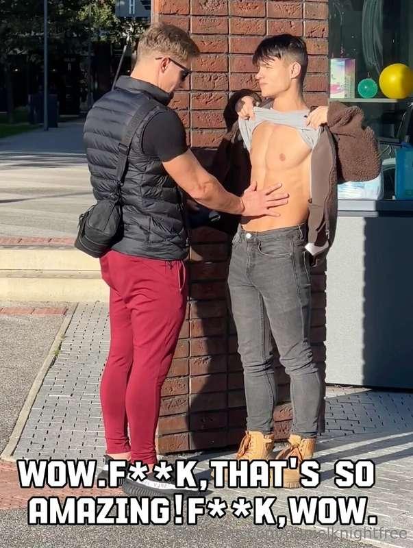Picking up 18 y.o. Str8 bodybuilder and giving him his first..