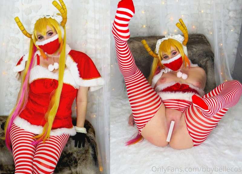 Merry Christmas Miss Kobayashi<3 A lot of titty bouncing, te..