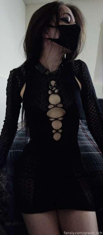 Loving how confident I feel in this new fishnet bodysuit...how easily do you think it'll rip later when I'm put back in my place? 🤭

I got a bunch, so keep an eye out for more fishnet suits like this 🥰

#fyp #sfw #petite #tits #boobs #smalltits #smallboobs #metalhead #goth #alt #fishnets #bodysuit #bdsm #submissive #slave #obedience