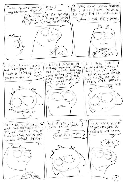 buddy and funk go to the movies. pages 7 and 8