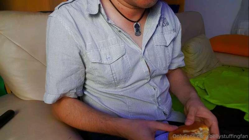 Here are some free stills from my new belly stuffing video! ..