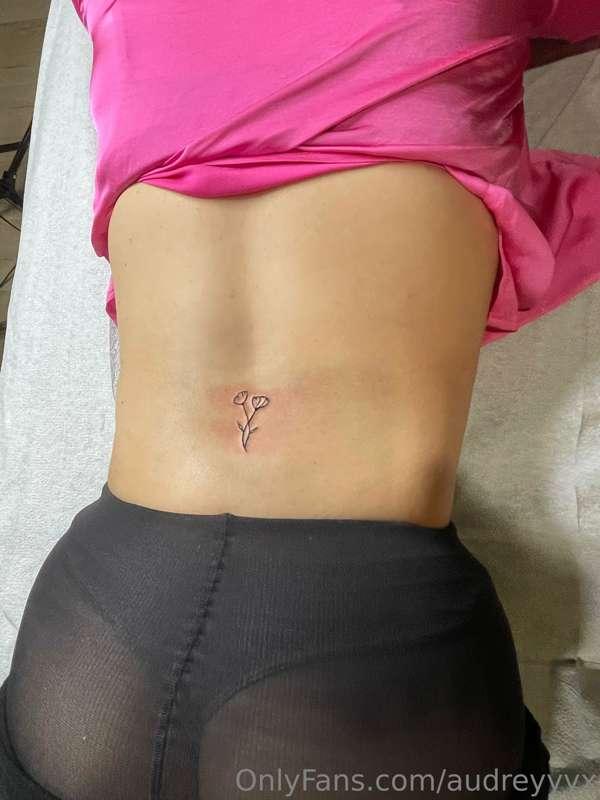 New tramp stamp featuring some nylon content…