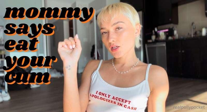 MOMMY SAYS EAT YOUR CUM 🥛 build that cum nice and big 🤤 swal..